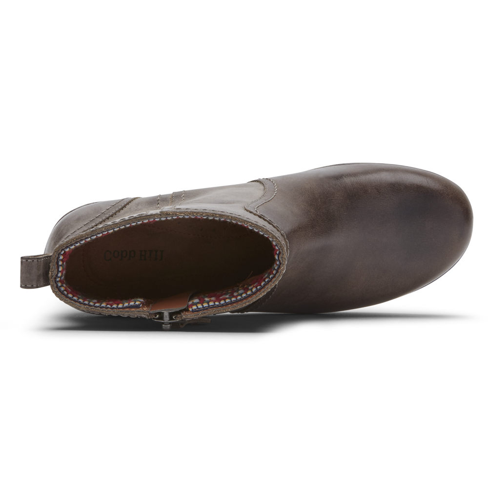 Rockport Støvler Dame Mørke Brune - Cobb Hill Presley Zipper - MWOR15320